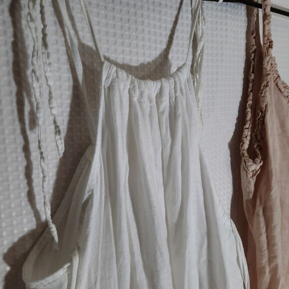 Francesca Bettini L Linen Slip Dress Bundle 3pc Made in Italy Natural Fiber - Picture 3 of 12